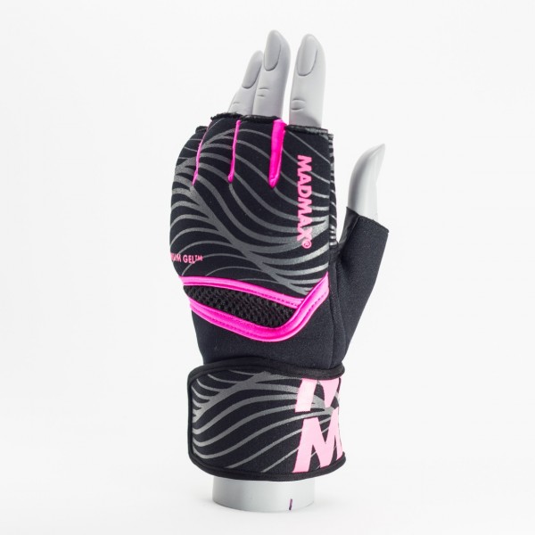 MadMax Gloves MaxGel Fighting (Black/Pink)