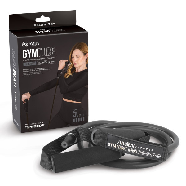Amila GymTube με λαβές (140cm) - Ultimate (Black)