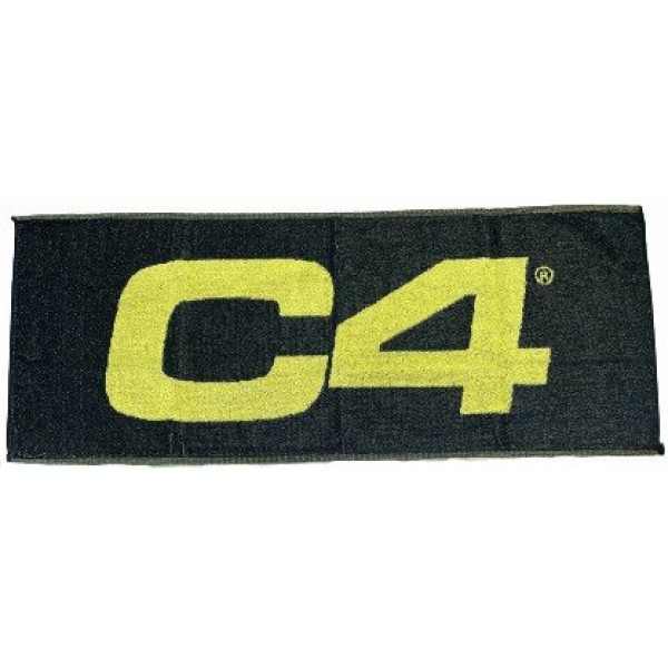 Cellucor C4 Gym Towel - Πετσέτα (100cm x 40cm) (Black/Yellow)