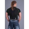 MadMax Technowear Compression Short Sleeve Top - Κοντομάνικη Μπλούζα Συμπίεσης (Black/Green)