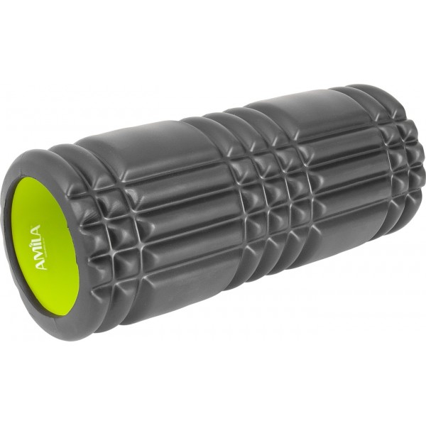 Amila Foam Roller Plexus (14cm x 33cm) (Black/Lime)