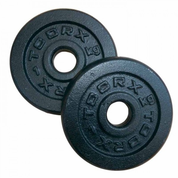 Toorx Μαύρος Μαντεμένιος Δίσκος Φ25 (1kg)