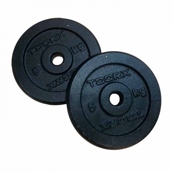 Toorx Μαύρος Μαντεμένιος Δίσκος Φ25 (5kg)
