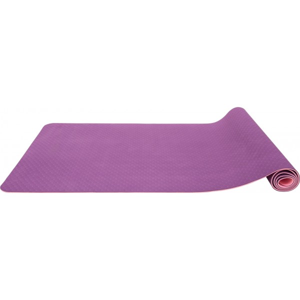 Amila Yoga Mat 4mm TPE (173cm x 60cm) (Pink/Purple)