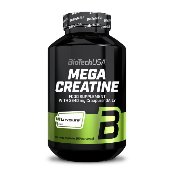 BioTechUSA Mega Creatine Monohydrate Creapure (120 mega caps)