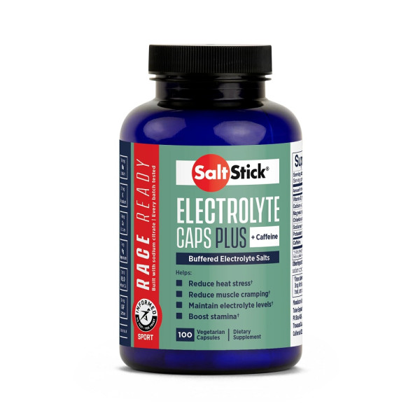 SaltStick Electrolyte Salts + Caffeine (100 vegan caps)