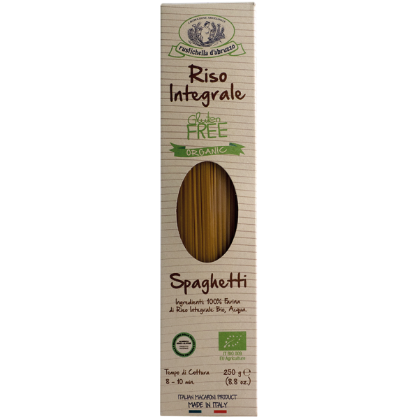 Rustichella d'Abruzzo Organic Pasta Brown Rice Spaghetti - Σπαγγέτι Καφέ Ρυζιού (250g)