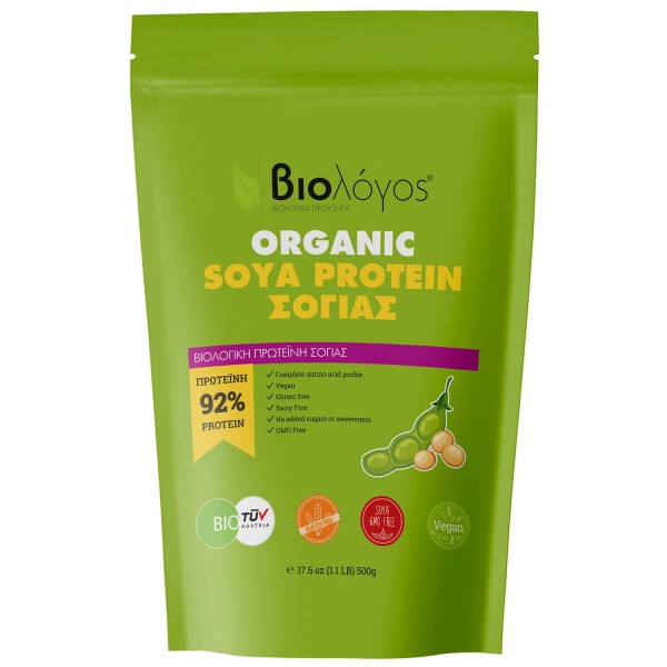 Biologos Organic Soya Protein - Πρωτεΐνη Σόγιας (500g)