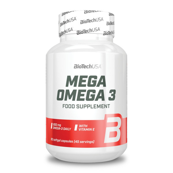 BioTechUSA Mega Omega 3 1000mg (90 softgel caps)