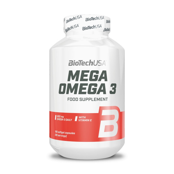 BioTechUSA Mega Omega 3 1000mg (180 softgel caps)