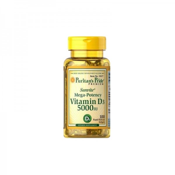 Puritan's Pride Vitamin D3 5000iu (100 softgels)