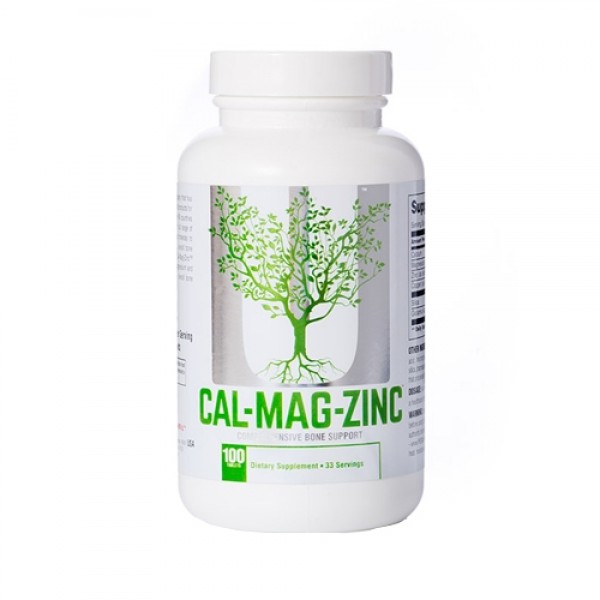 Universal Nutrition Calcium, Magnesium & Zinc (100 tabs)