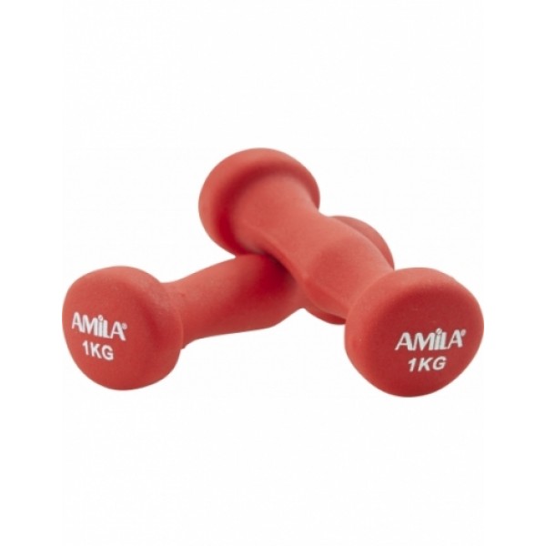 Amila Dumbbells - Βαράκια Neoprene (2x1kg) (Ζεύγος)
