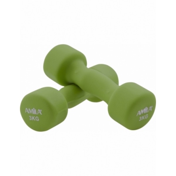 Amila Dumbbells - Βαράκια Neoprene (2x3kg) (Ζεύγος)