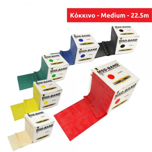 MoVeS Band Roll (22.5m) - Medium (Red)