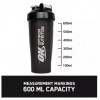 ON - Optimum Nutrition Shaker with Mixer Ball 600ml (Black)