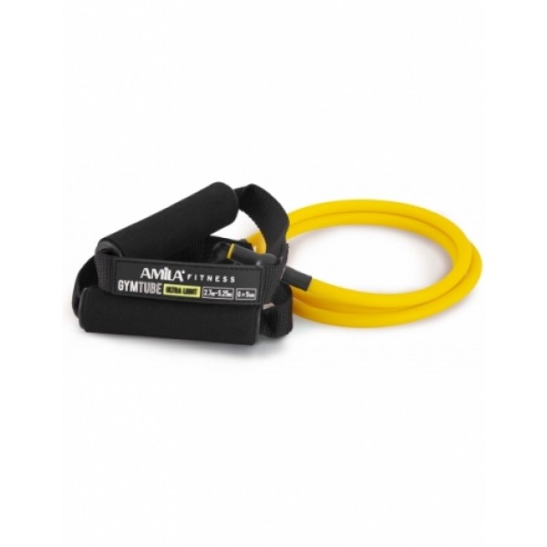 Amila GymTube με λαβές (140cm) - Ultra Light (Yellow)