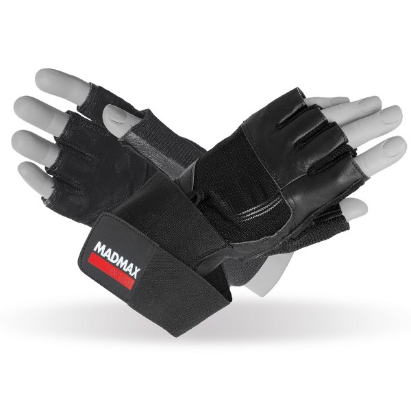 MadMax Gloves Professional with Wrap (Exclusive Black)