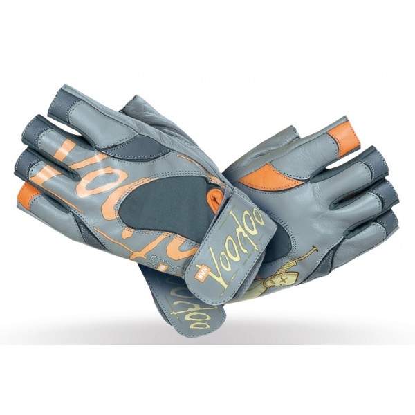 MadMax Gloves Voodoo with Wrap (Grey/Orange)