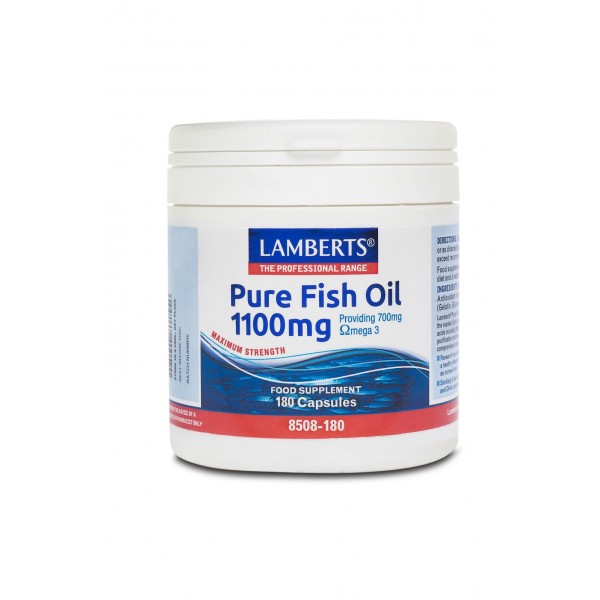 Lamberts Pure Fish Oil 1100mg (Omega 3) (180caps)