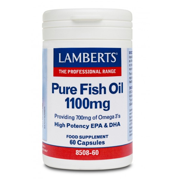 Lamberts Pure Fish Oil 1100mg (Omega 3) (60caps)